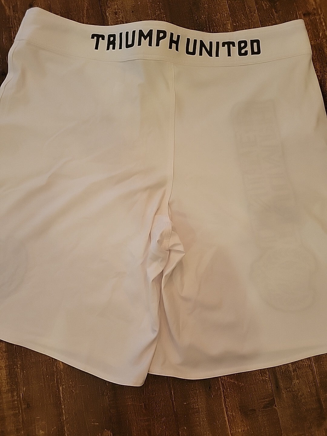 MMA Fight Shorts White 2XL Training Shorts with Drawstring