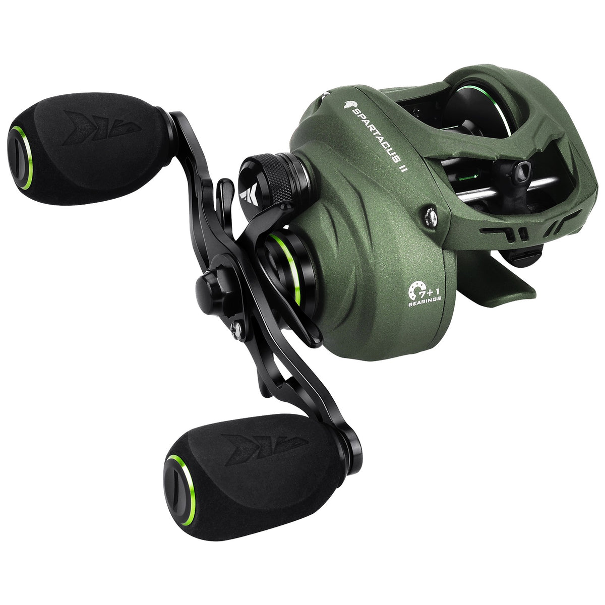 Baitcasting Fishing Reel - 7.2:1 Gear Ratio, Saltwater & Freshwater Use