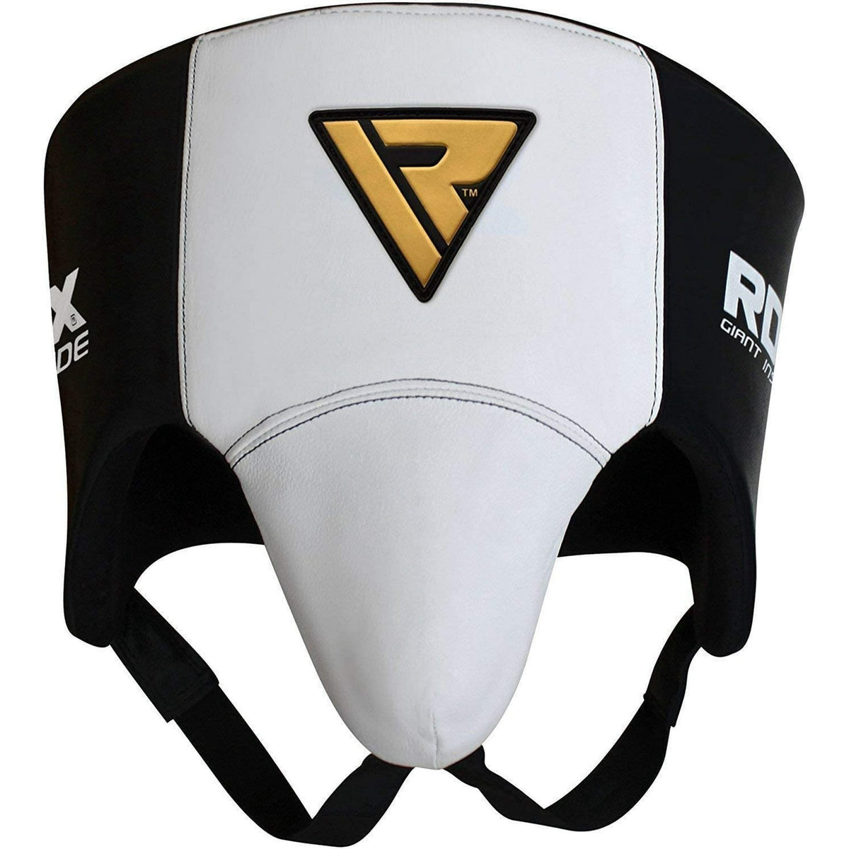 Leather MMA Groin Guard with Shock Absorption and Easy On/Off Closure