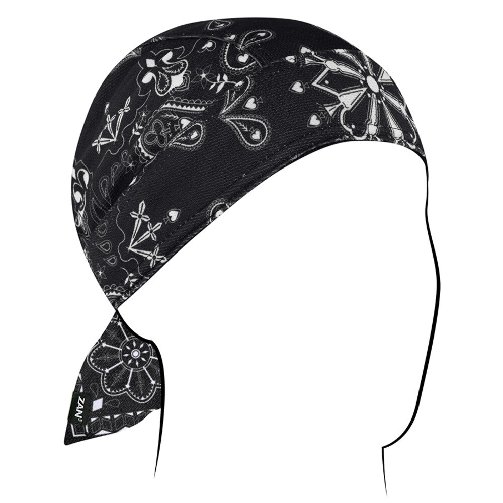 Zan Headgear Flydanna Headwrap for Riders Cotton Camo Bandana