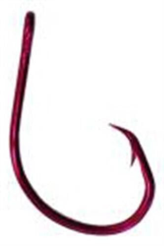 10 Packs of Size 8/0 Red Circle Fish Hooks - Saltwater Fishing