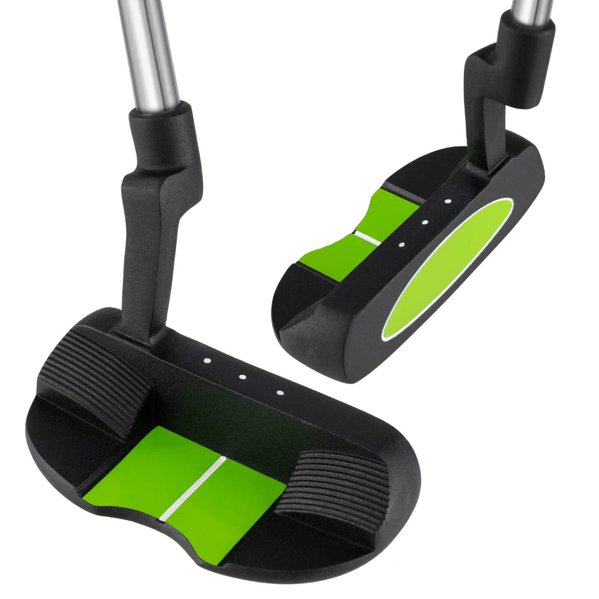 Junior Golf Putter for Kids 27 Inch Mallet Style with Stainless Steel Shaft & Headcover