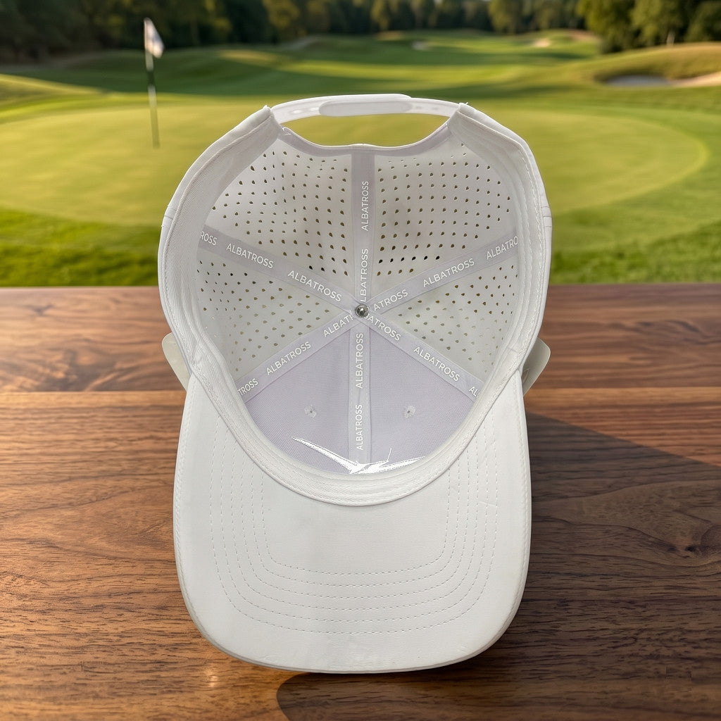 Performance Grey Adjustable Golf Hat - Classic Sun Protection & Style