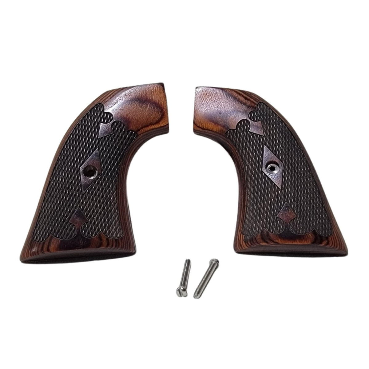 Pistol Grip Gun Replacement Grips for Pietta 1873 .45 SA Rosewood Checkered CNC