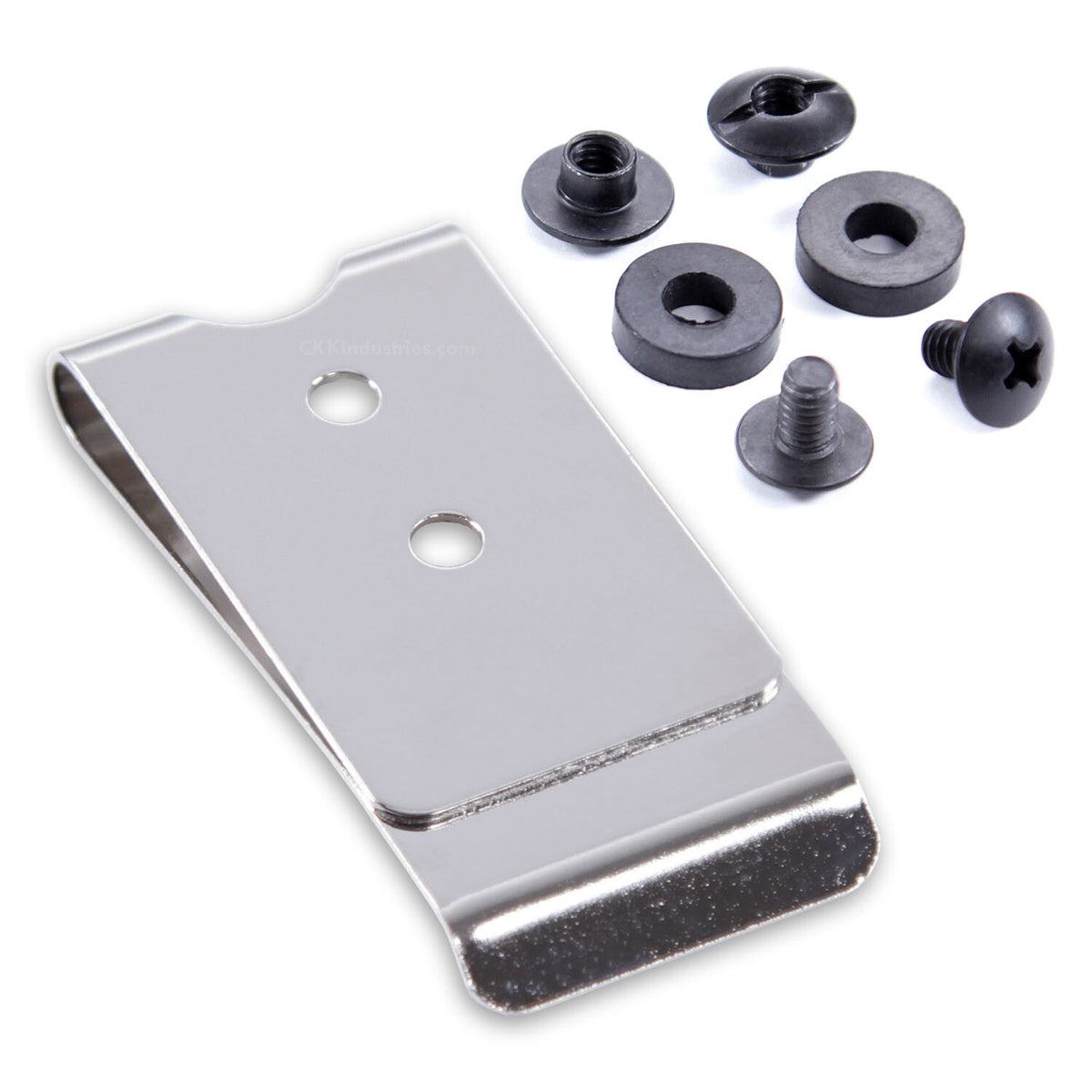 Universal Metal Belt Clips Model 2 with Mounting Hardware for Holsters