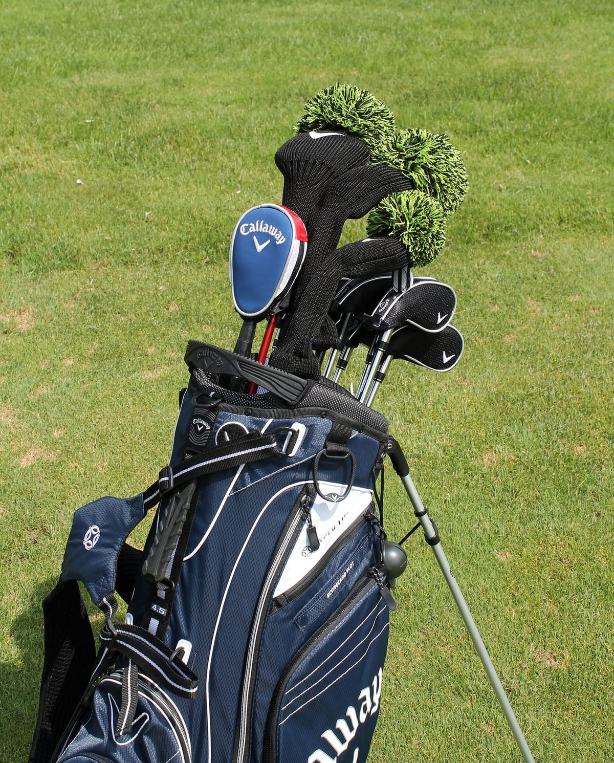 Telescopic Golf Ball Retriever 6 Feet Water Hazard Aid with Dual-Zip Headcover