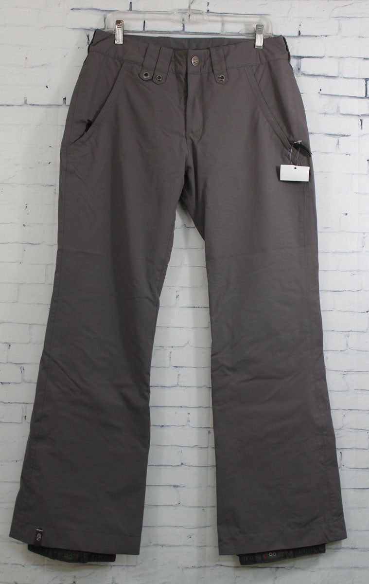 Women's Snowboard Pants - Bonfire Ellis Slim Fit, Iron-B Gray