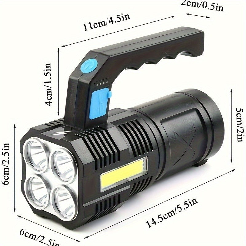 Rechargeable LED Flashlight 22000LM High Power Handheld Torch Waterproof