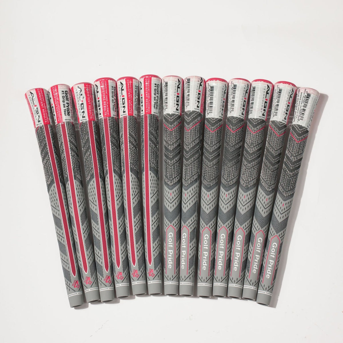 Golf Club Grip Replacement Pack - 13 Midsize & Standard Rubber Grips