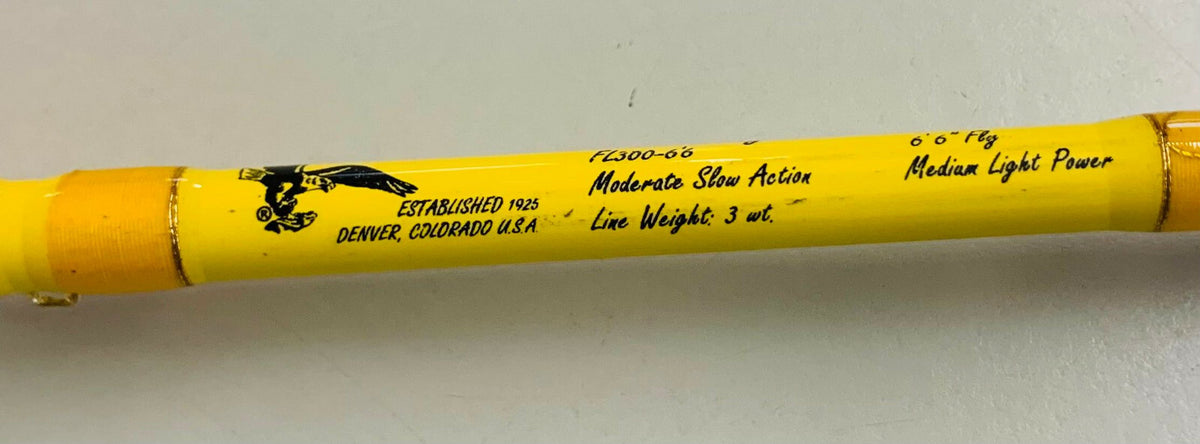 Featherlight 3-Section Fly Fishing Rod 6'6" Medium Light Action for Salmon & Steelhead