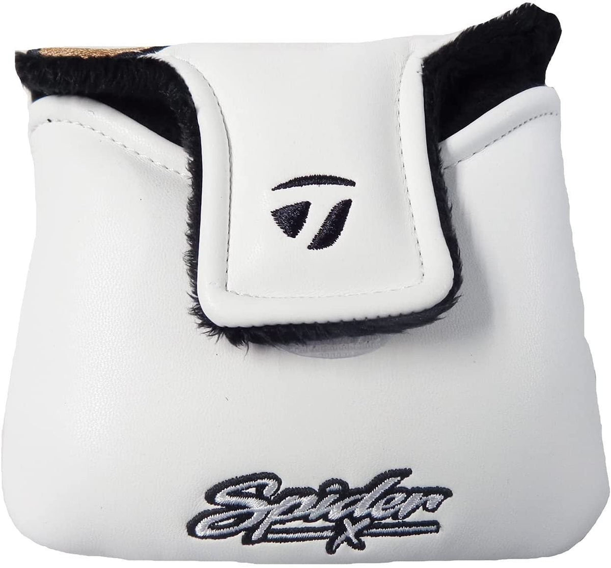 Golf Head Cover for Mallet Putters - White & Black