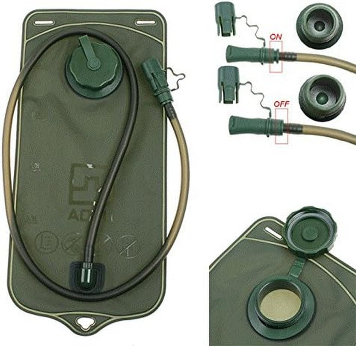 2.5L Hydration Bladder with Bite Valve for Camelbak - Tactical Scorpion Gear