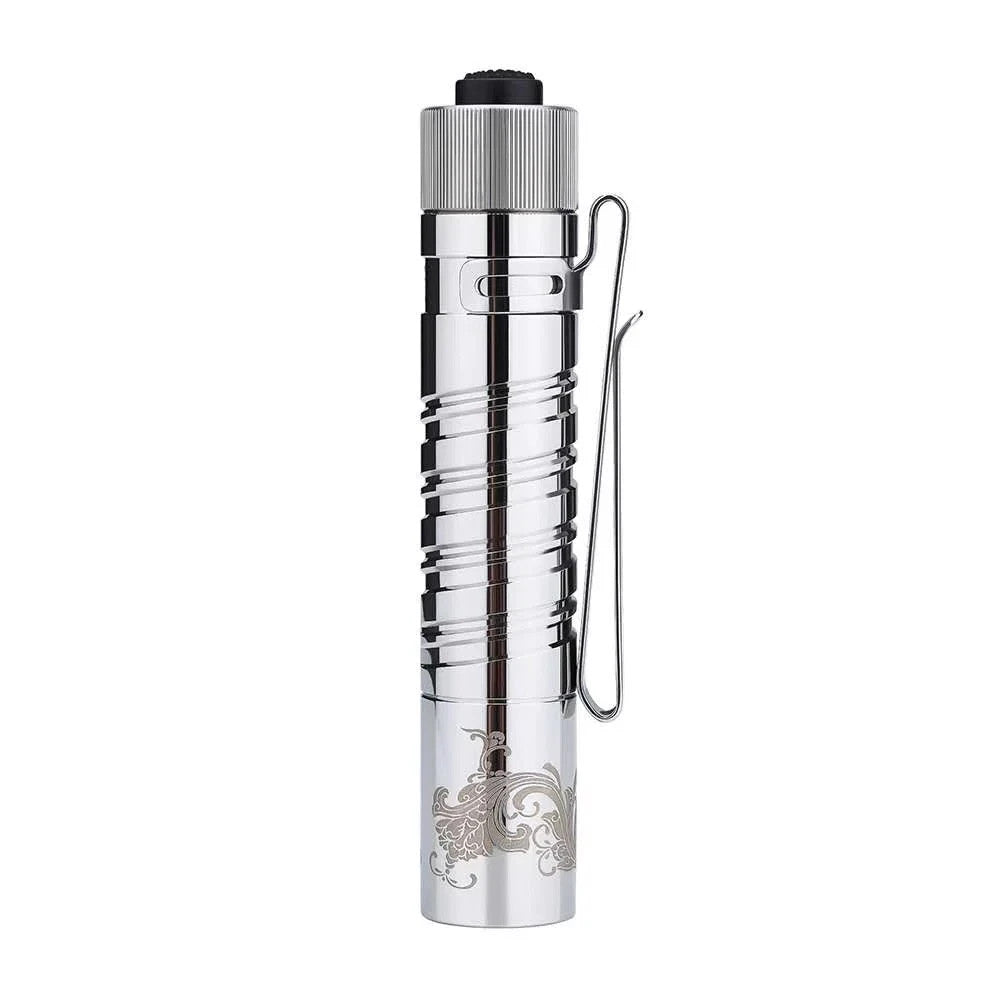 Stainless Steel EDC Flashlight 300 Lumens Tail Switch Compact Portable