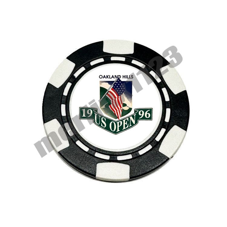 Magnetic Clay Poker Chip Golf Ball Marker - Waterproof, Double-Sided, 1.56 Inches