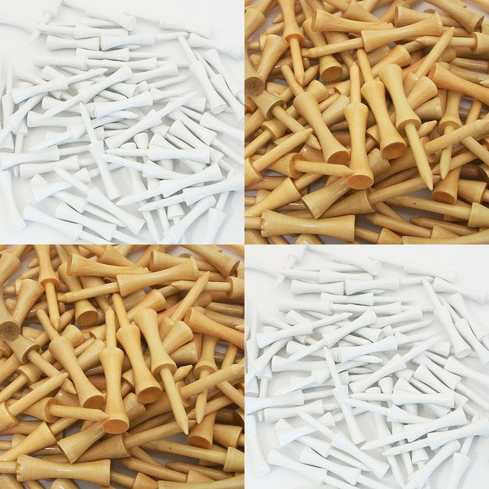 Zero Friction Golf Step Tees - High Quality Wooden Golf Tees for All Lengths & Colors