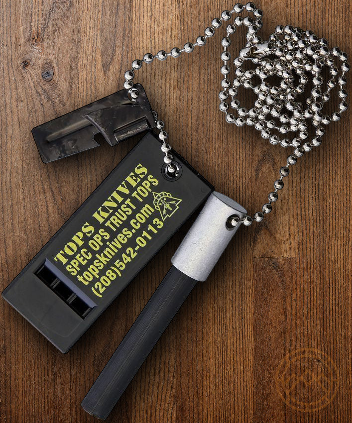 Emergency Fire Starter Kit with Can Opener Whistle Ferrocium Super-Flint