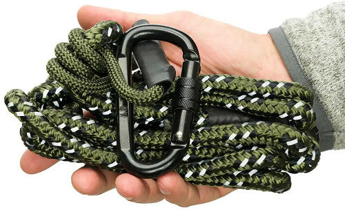 Tree Spider Rope Style Tree Strap Green for Climbing & Arborist Use