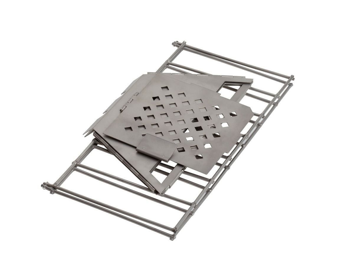 Stainless Steel Fire Box Grill for Outdoor Cooking and Camping