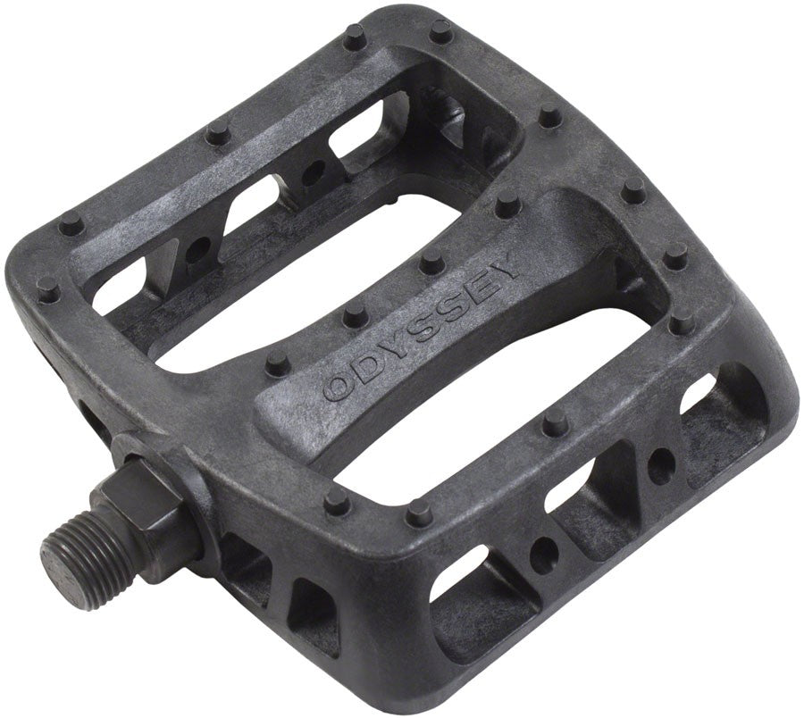 Odyssey Twisted PC Pedals - Platform, Plastic, 1/2" Spindle, Black