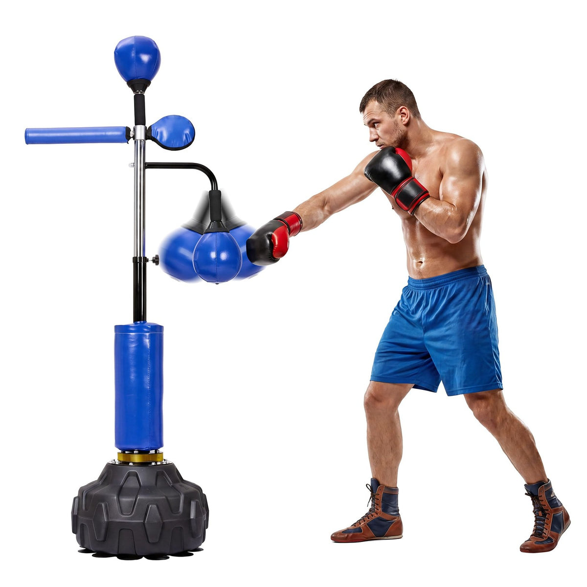 3-in-1 Freestanding Boxing Speed Trainer for Adults and Teens