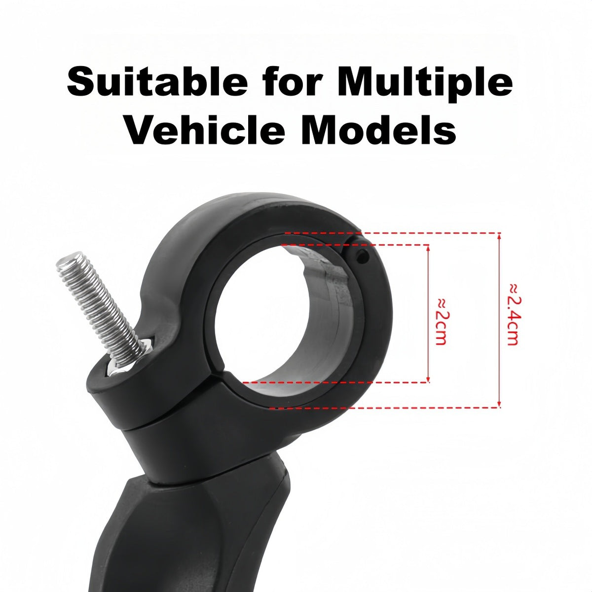 Bike Handlebar Rear View Mirrors Pair - Adjustable Rectangle Back Mirrors for E-Bike & Bicycle
