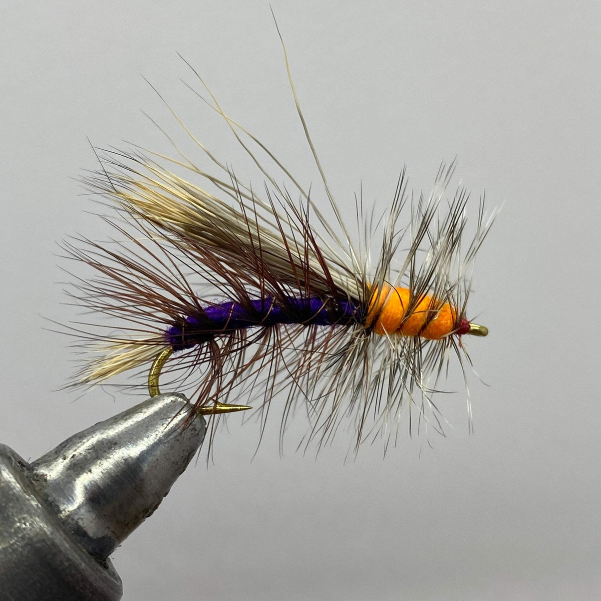 Fly Fishing Dry Flies Set - High-Quality Purple Stimulator 12 Pack - All Sizes