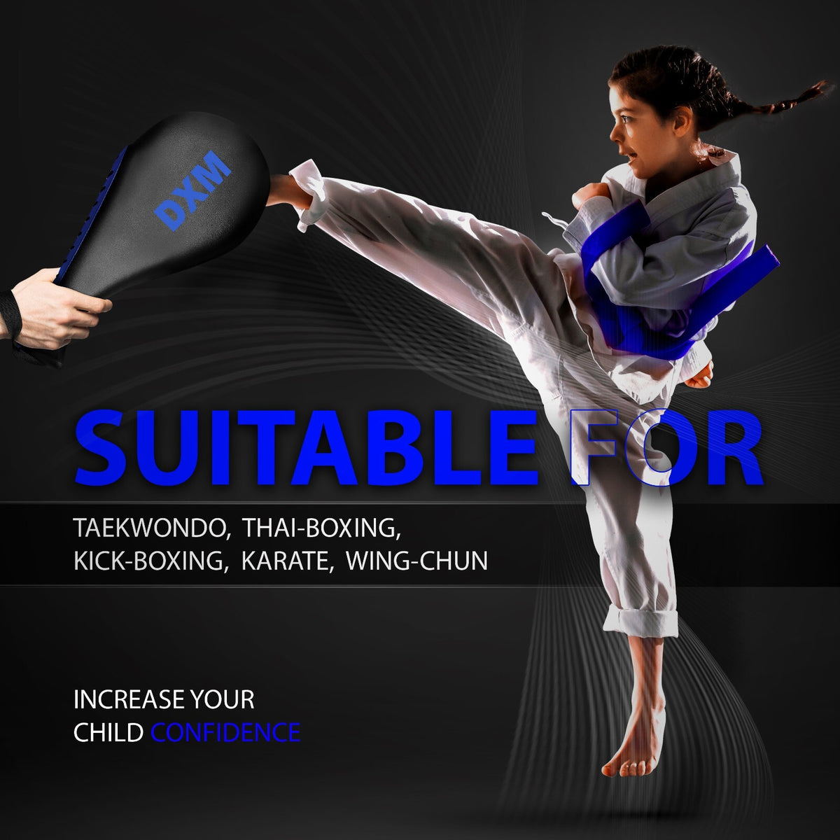 Martial Arts Kick Pad for Taekwondo MMA Karate Boxing Practice - Lightweight Durable Striking Target