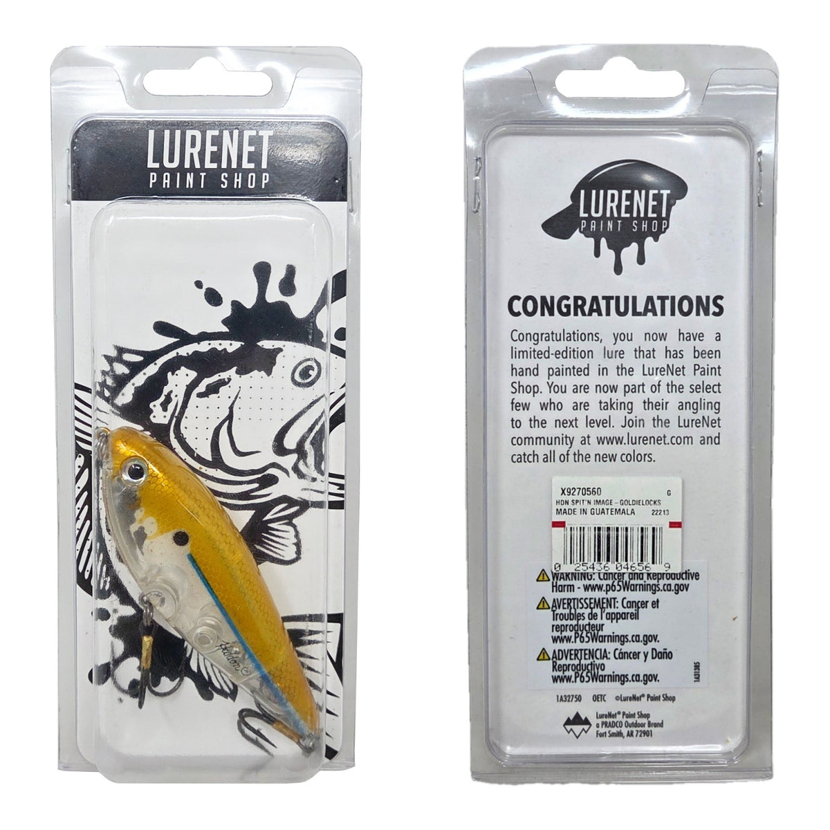 Limited Edition Goldielocks Topwater Bass Lure - Hand-Painted Surface Walker