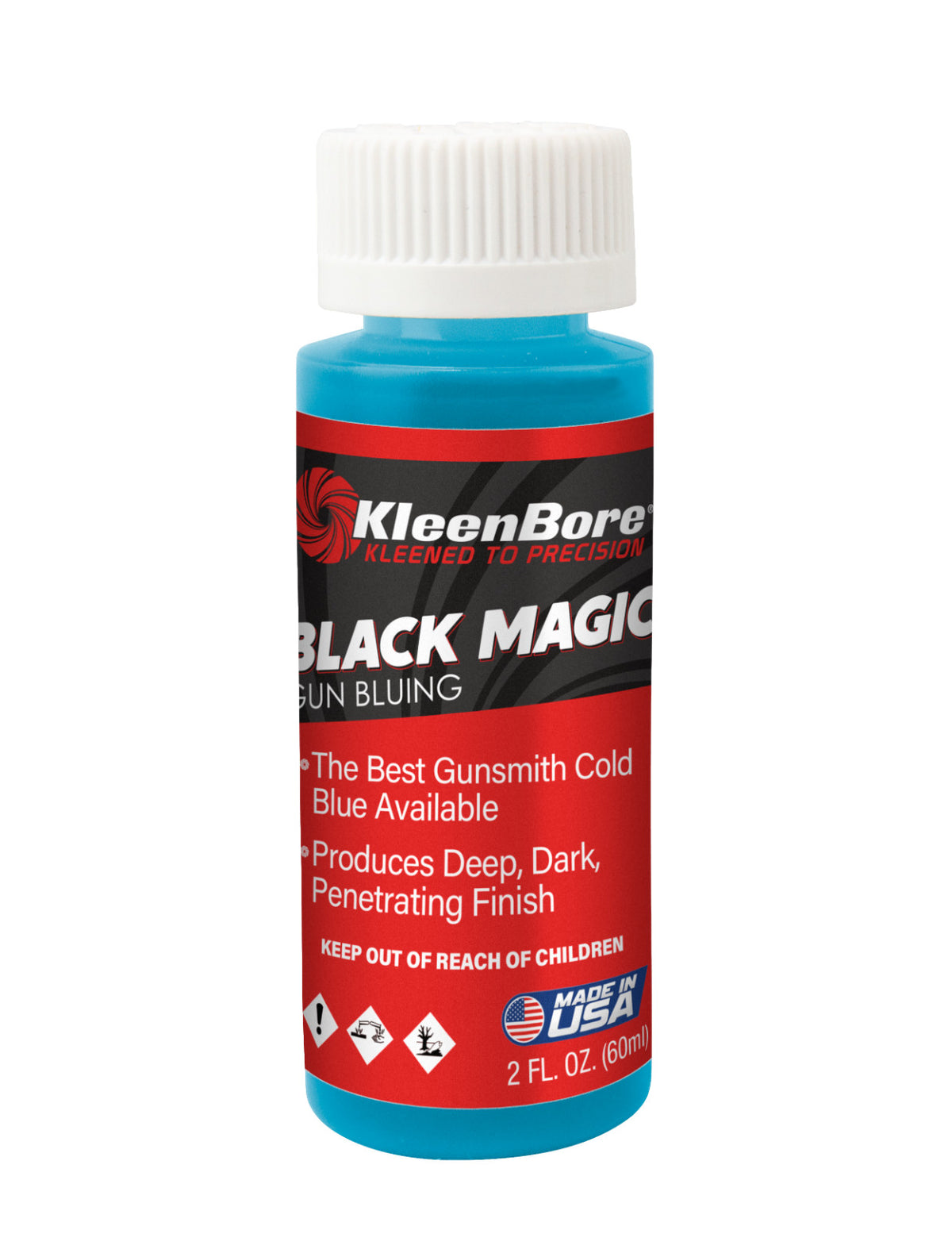 Gun Bluing Solution - Deep Black Finish for Firearms - 2 oz Bottle
