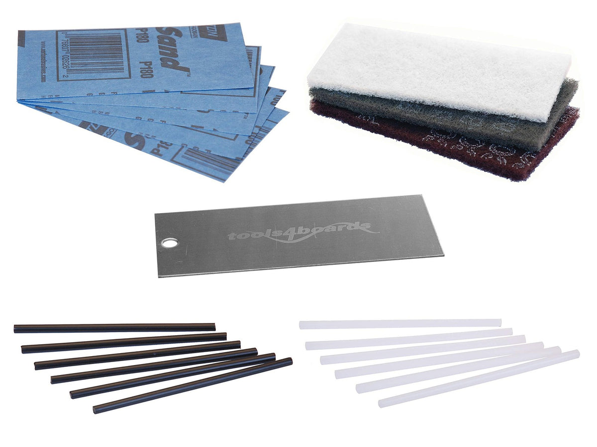 Ski & Snowboard P-TEX Base Repair Kit with 12 Candles and Sandpaper