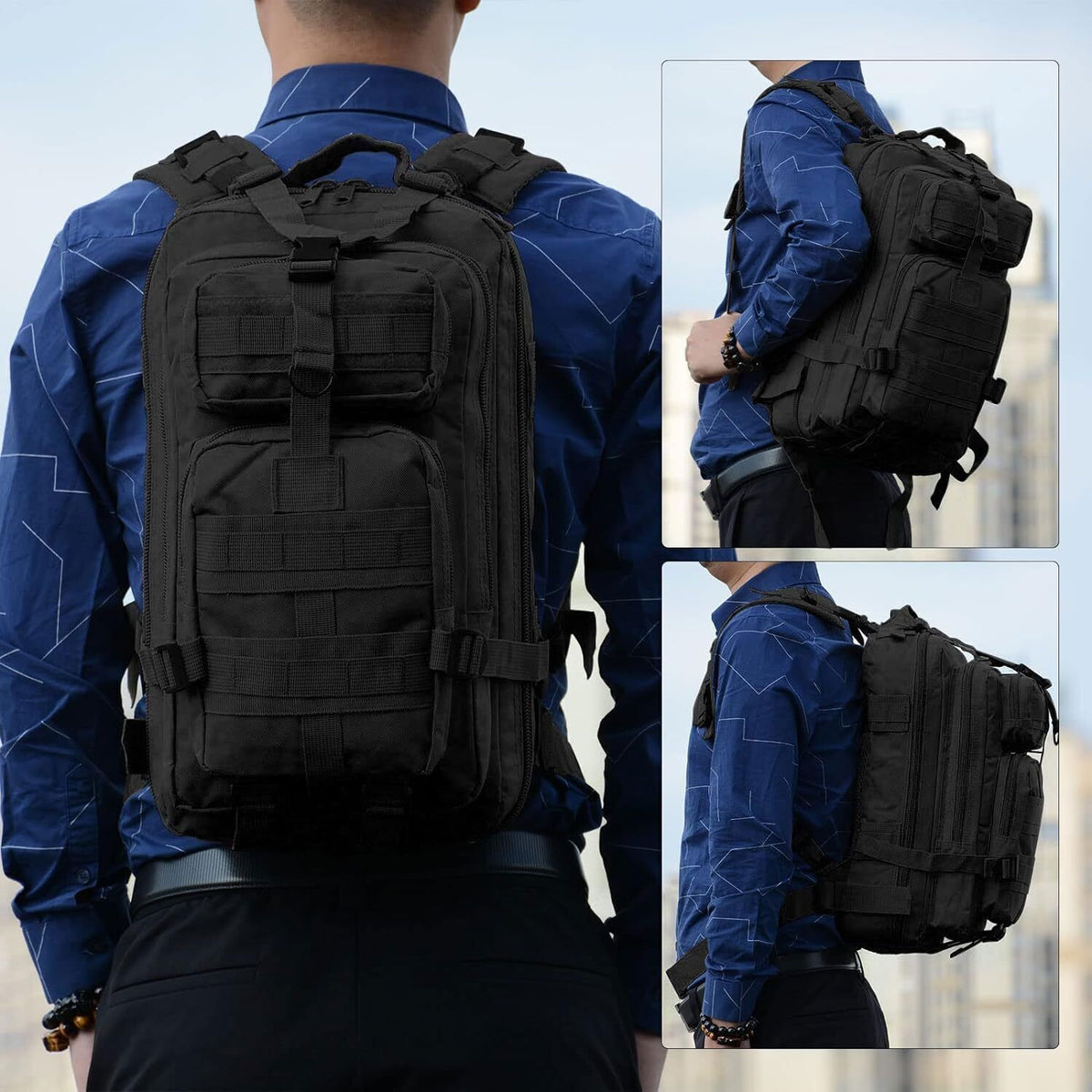 30L Military Tactical Backpack Waterproof Molle Rucksack for Camping Hiking Travel