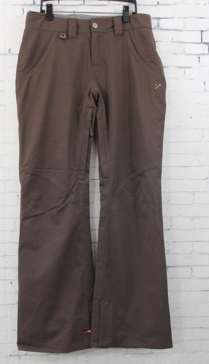Women’s Snowboard Pants with Tuffdry Waterproof Features - Roast Brown