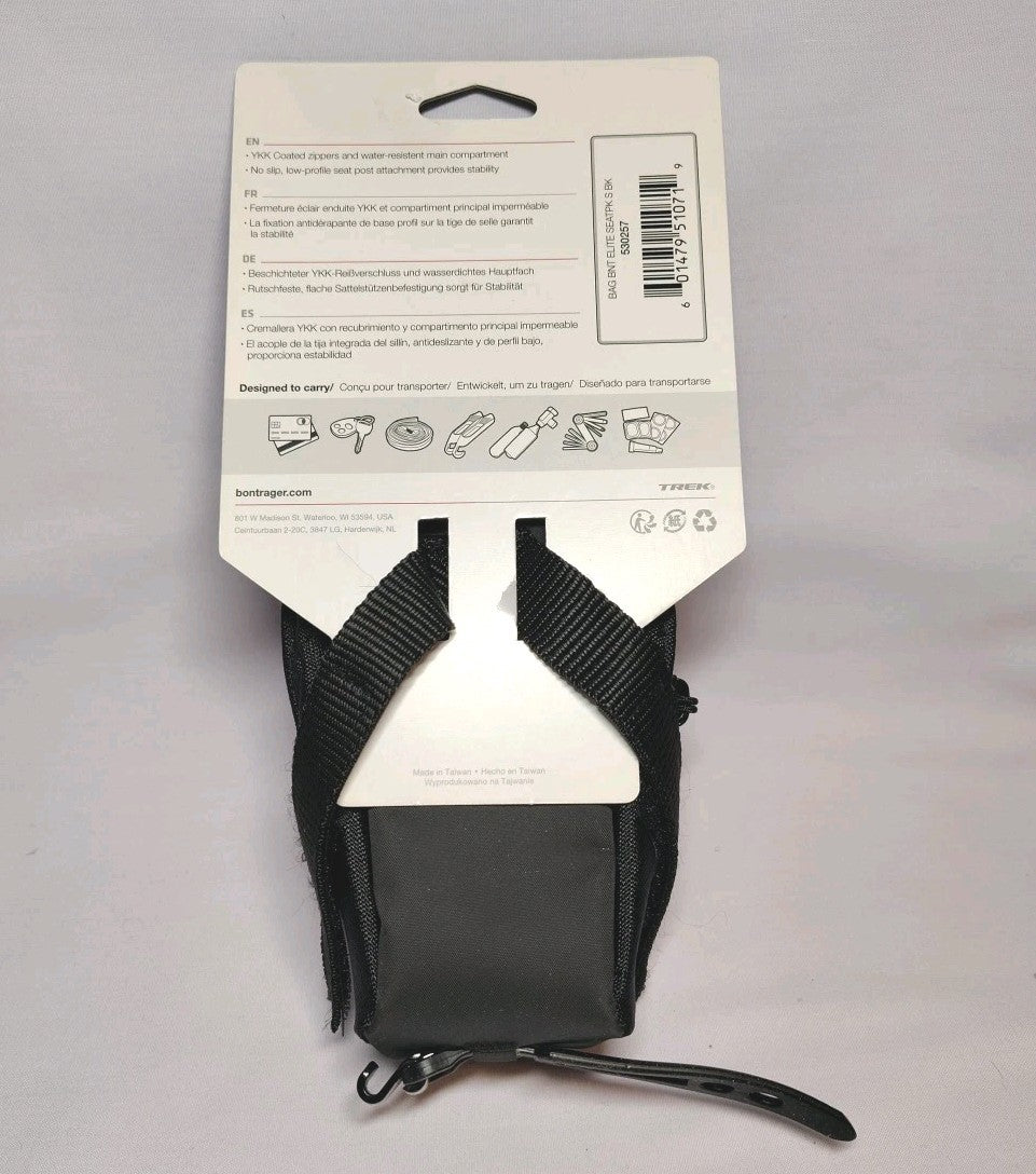 Bike Saddle Storage Bag 0.65L Small Seat Pack with Reflective Elements