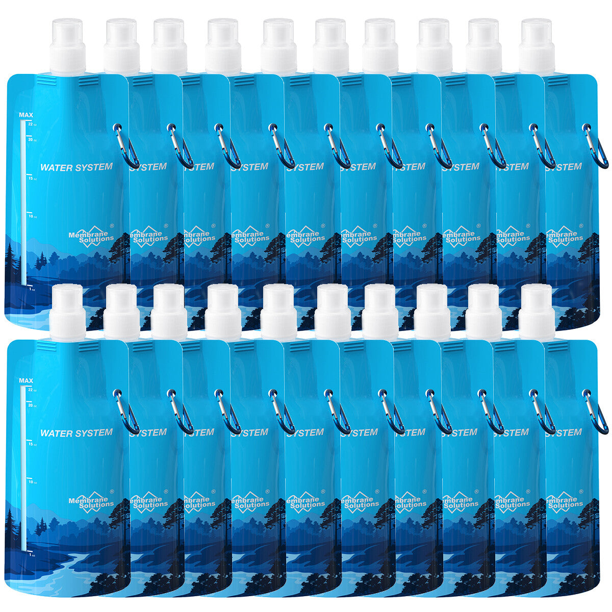 Gravity Water Filter Straw with 3L Water Bag - Portable Camping & Emergency Water Purifier