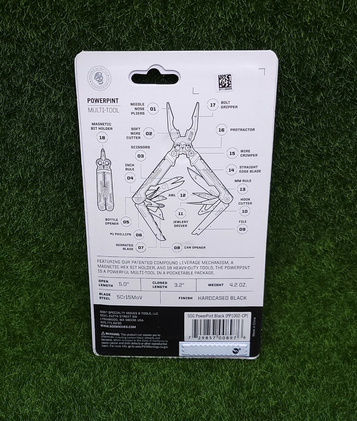 Needle Nose Pliers Multi-Tool with Scissors and Knife - PP1002-CP
