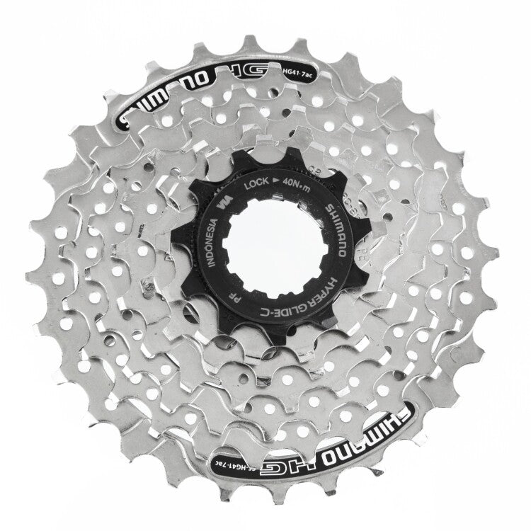8-Speed Bicycle Cassette 11-32T Silver Mega Range Hyperglide Shimano