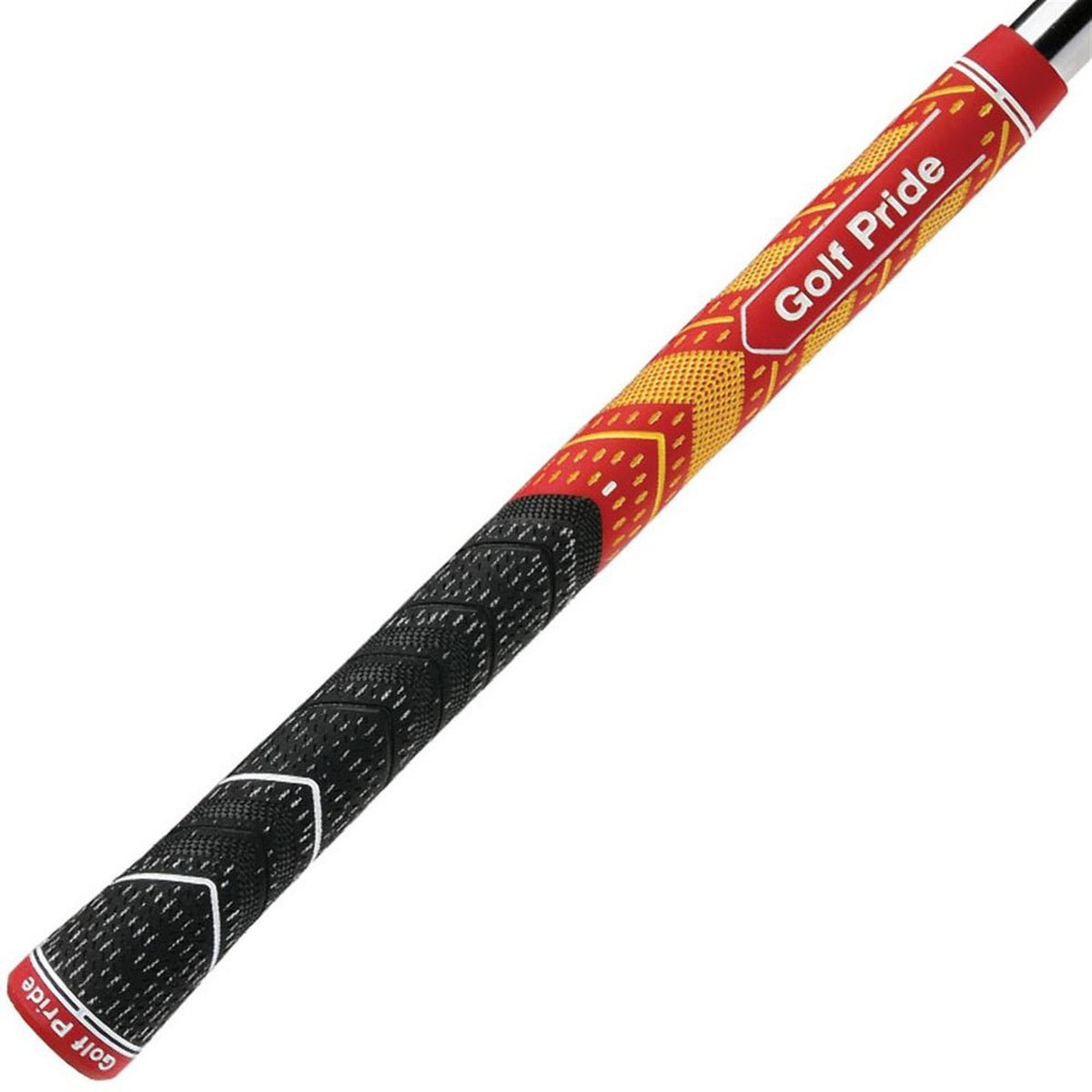 Golf Pride MCC Plus 4 Teams Golf Grips Set - Red & Yellow, Midsize & Standard Sizes