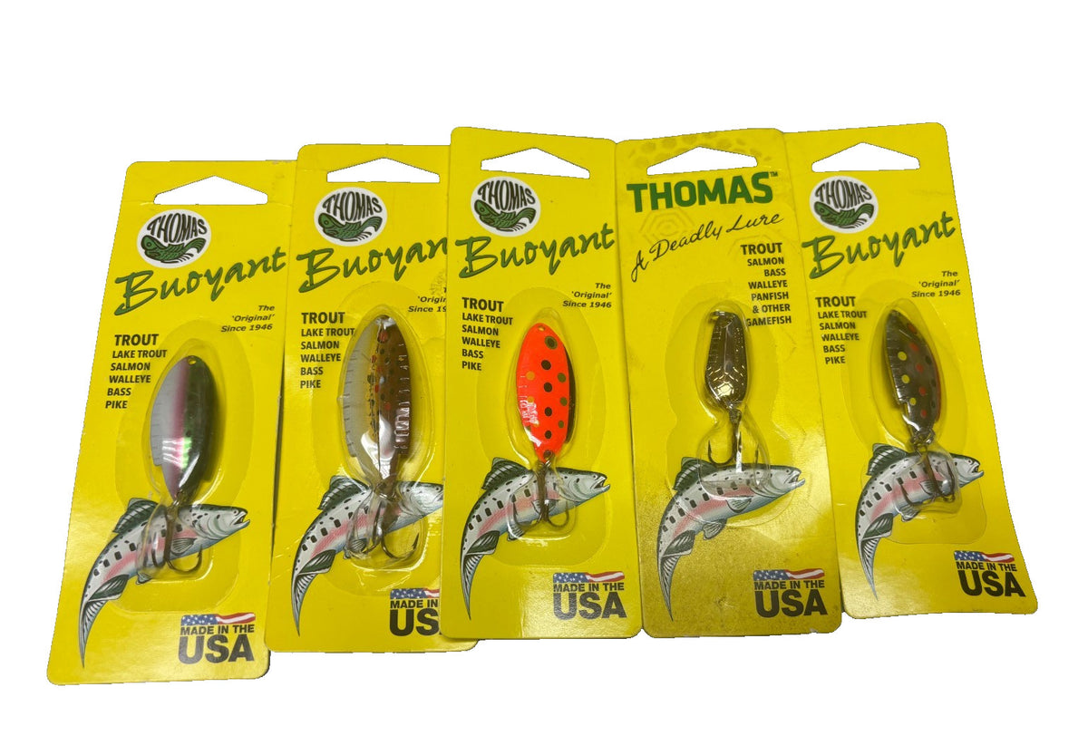 5-Pack Fishing Spoon Lures for Freshwater Fish - Versatile Bait