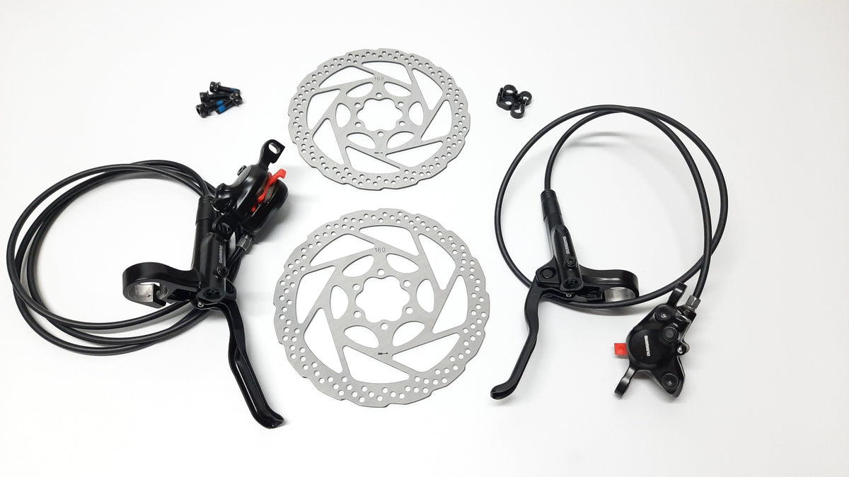 Hydraulic Disc Brake Set for Mountain Bikes Front & Rear G3 RT56 G2 HS1 - Shimano