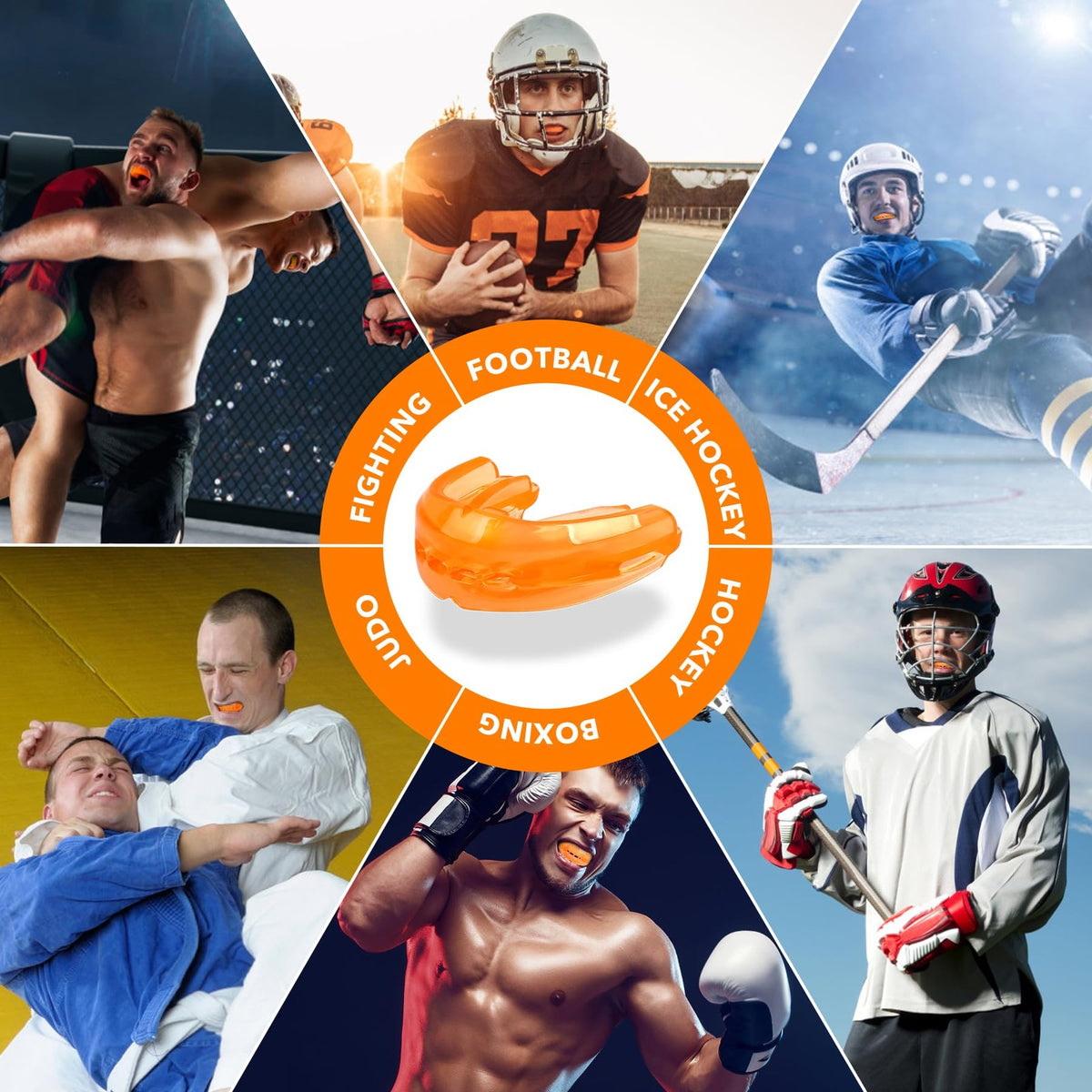Sports Mouth Guard for Youth and Adults - Shock Absorption & Safe Material
