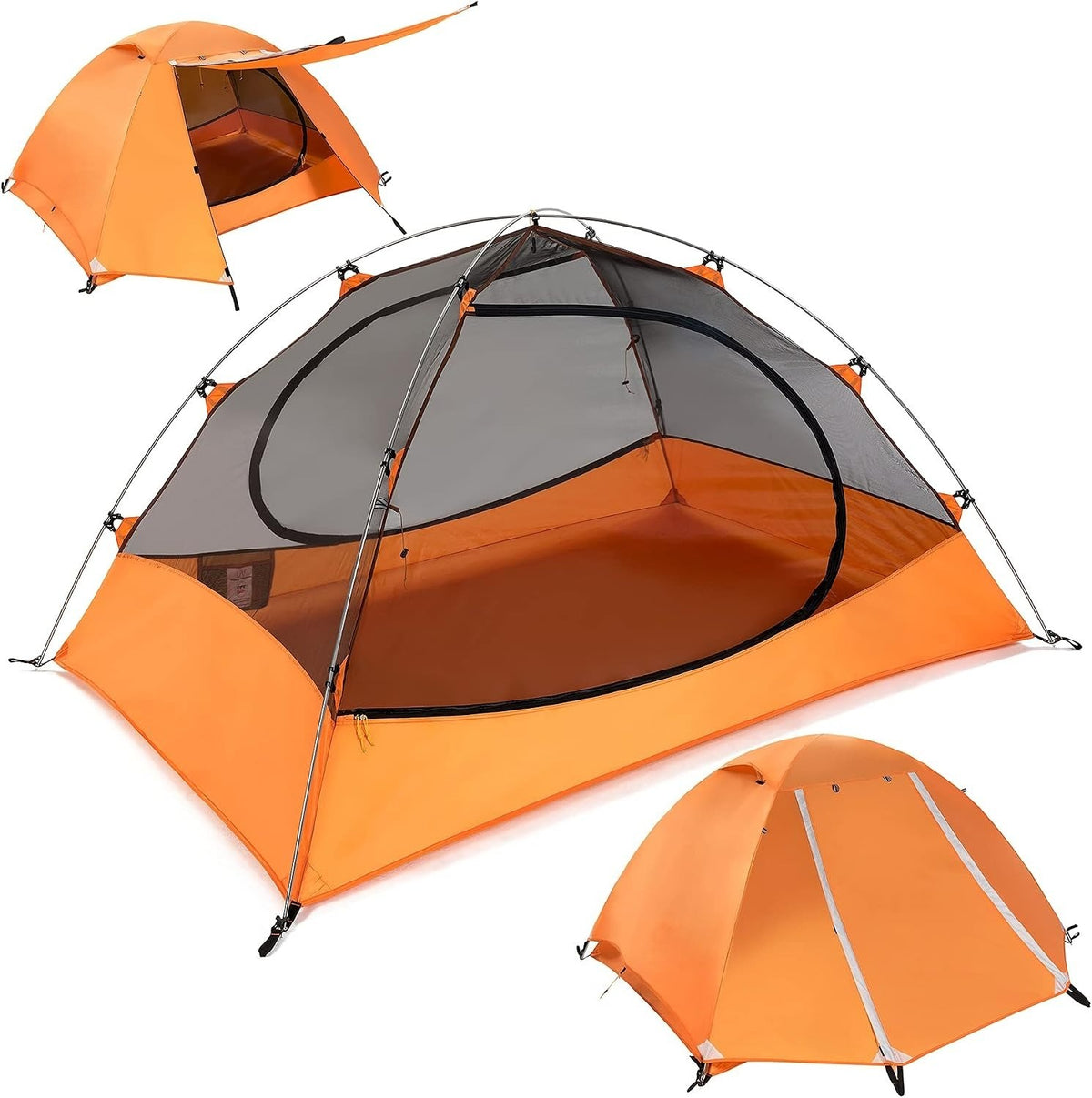 Lightweight Camping Tent for 1-6 Persons - Backpacking & Outdoor Gear