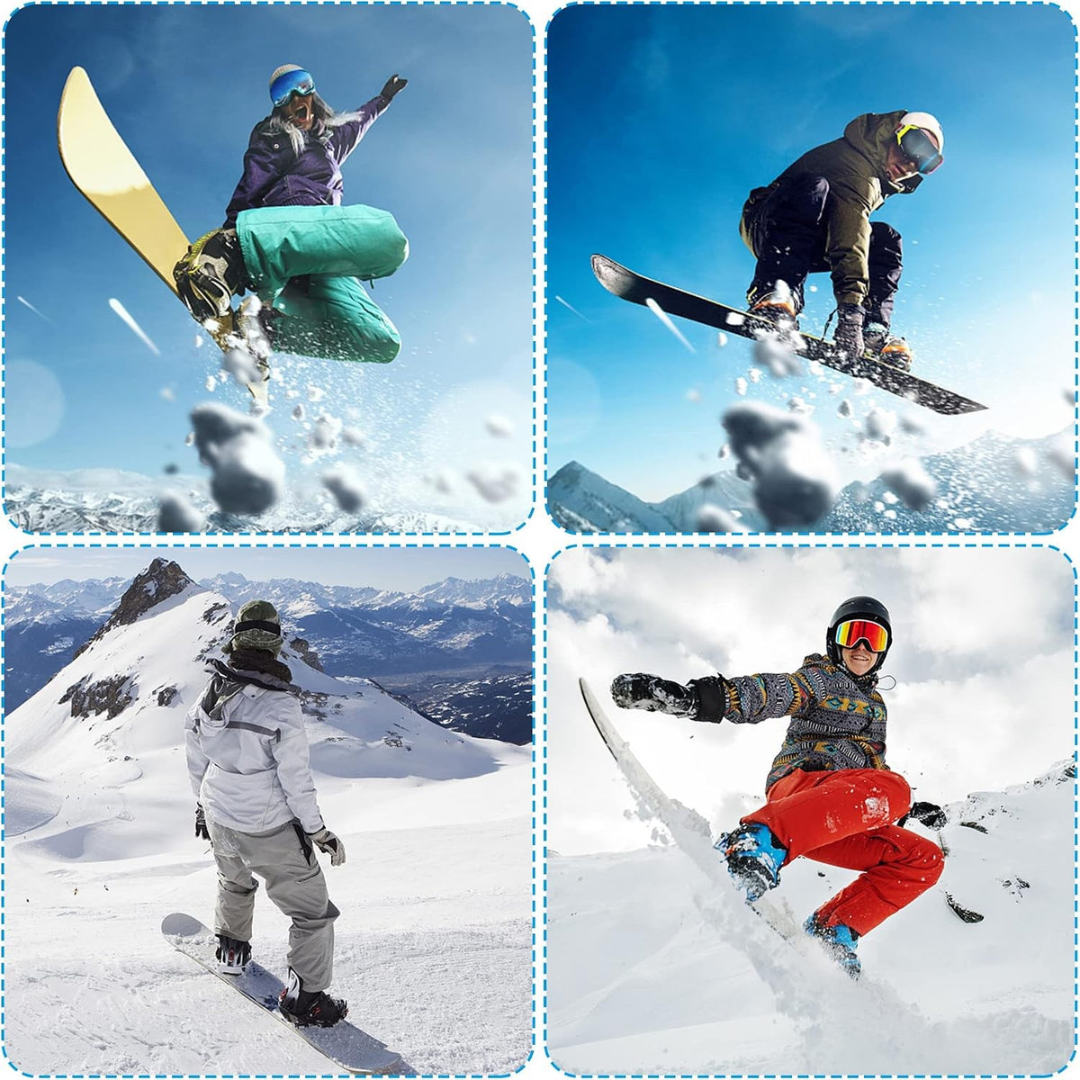 Snowboard Ski Ankle Ladder Strap Replacement 6 Pack Black Plastic 7.9"
