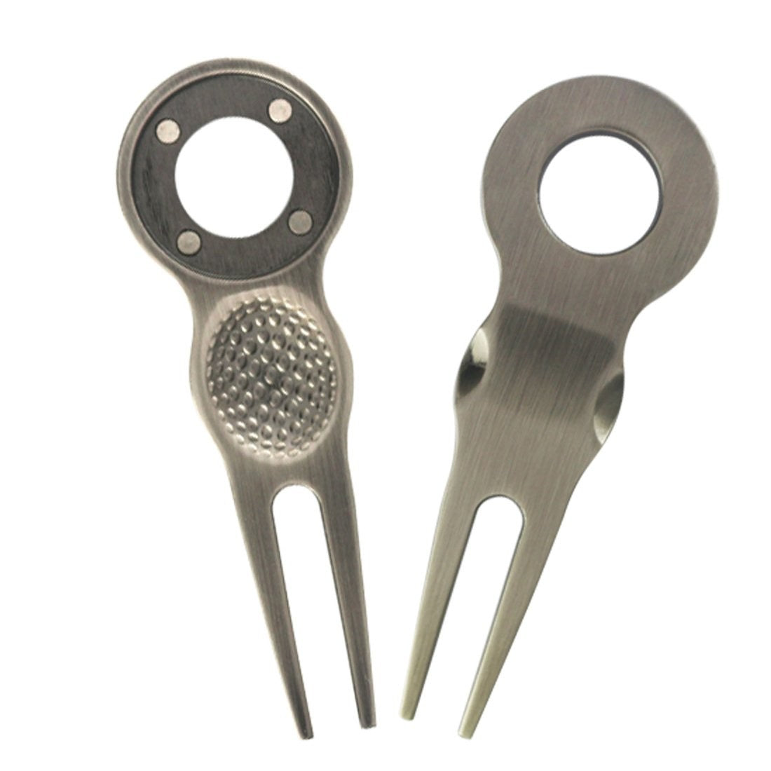 Golf Divot Repair Tool with Magnetic Flag Ball Marker Zinc Alloy Men’s Gift