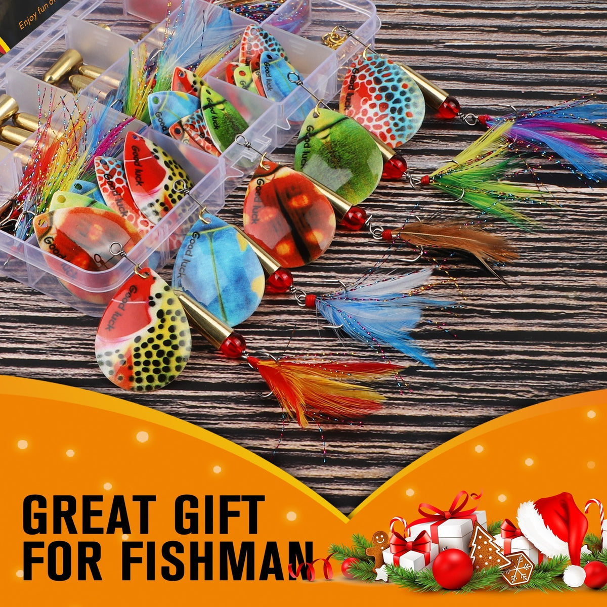 155PCS Inline Spinner Making Kit for Fishing Lures - Bass Trout Pike
