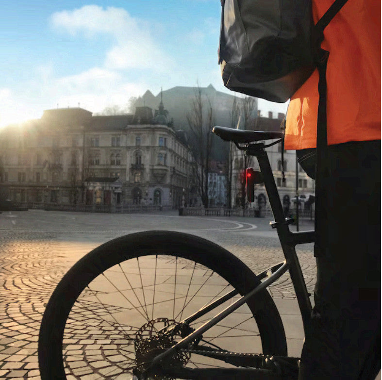 Cycling Rearview Radar with Tail Light - Bike Safety Light and Visibility