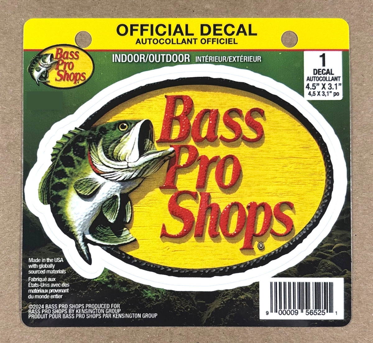 Bass Pro Shops Sticker Decal 4.5 x 3.1 Inches Outdoor Sports Accessory