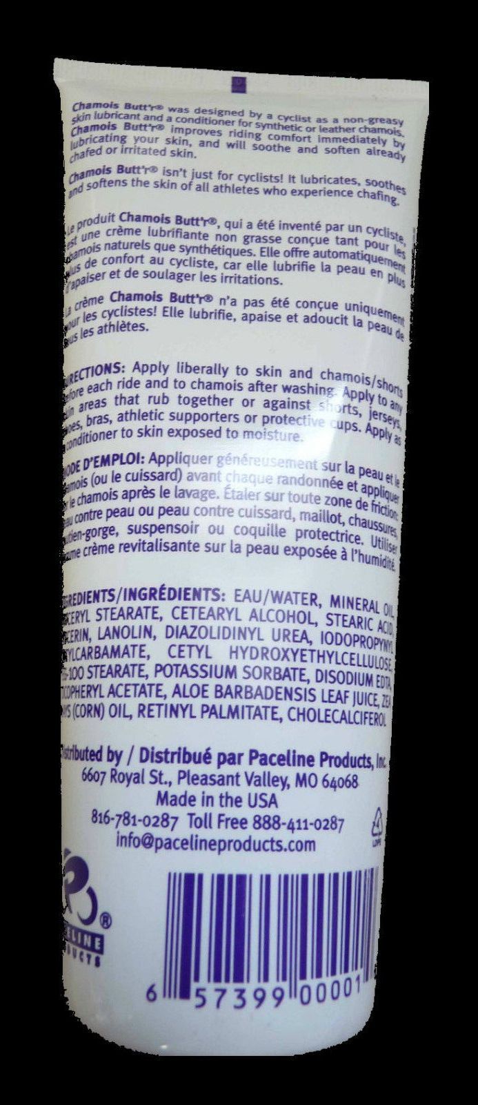 Anti-Chafe Skin Cream for Cyclists 8oz Tube - Non-Greasy Lubricant