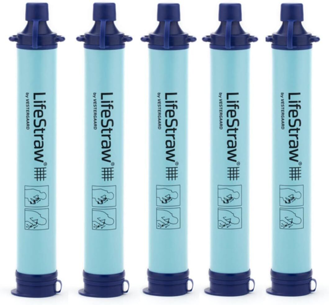 LifeStraw Personal Water Filter for Hiking Camping Travel Emergency - Removes Bacteria & Parasites