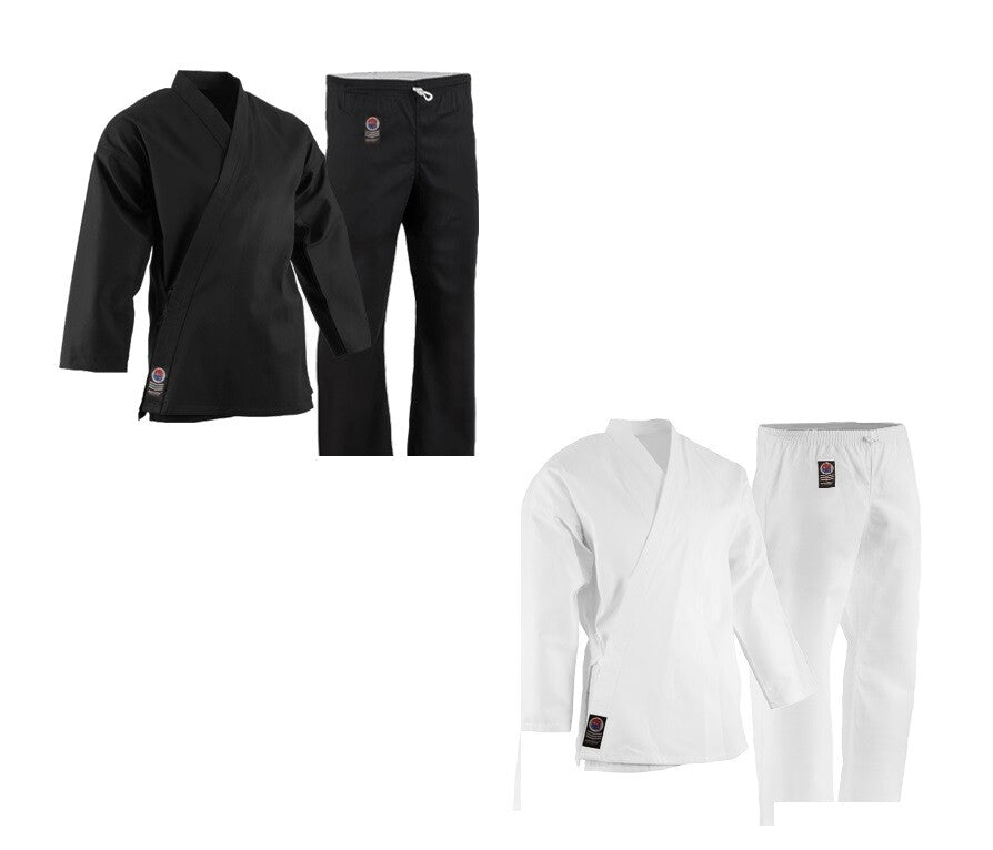 Medium Weight Karate Uniform with Elastic Drawstring - 8oz Martial Arts Gear