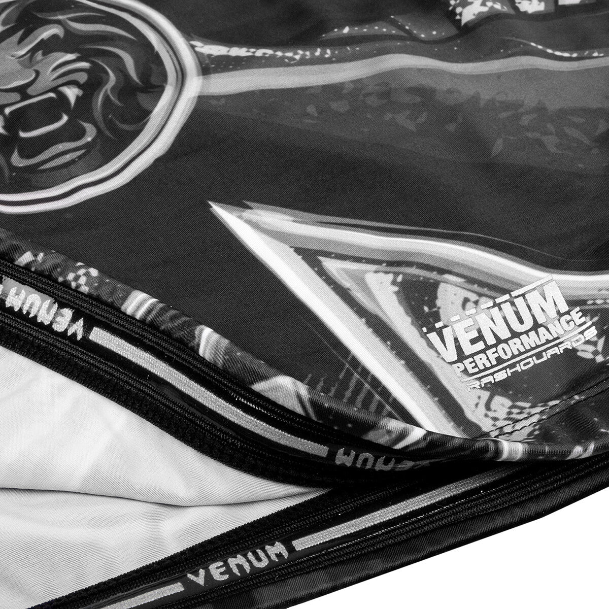 Long Sleeve MMA Rashguard for Combat Sports - Black White